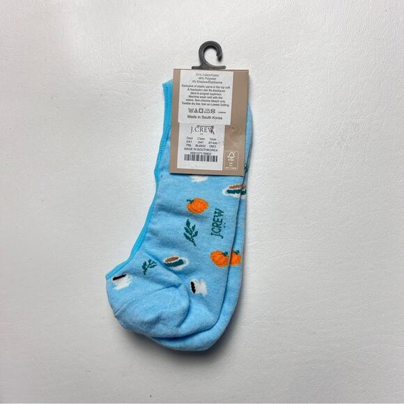 J.Crew Women's No Show Ankle Pumpkin Spice  Theme Socks Sz OS - Picture 2 of 10
